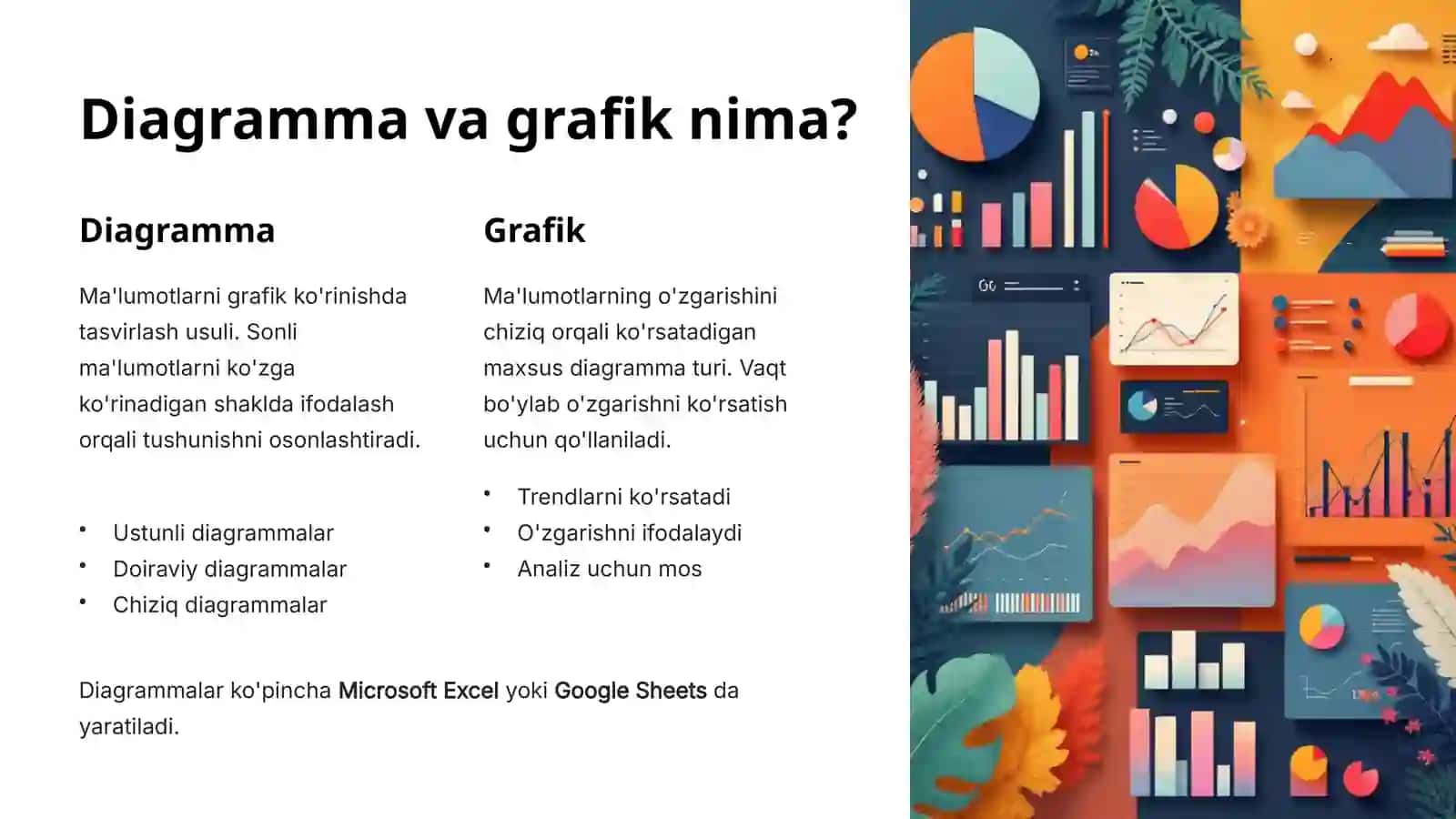 Diagramma va grafiklarga yorliq yaratish 2
