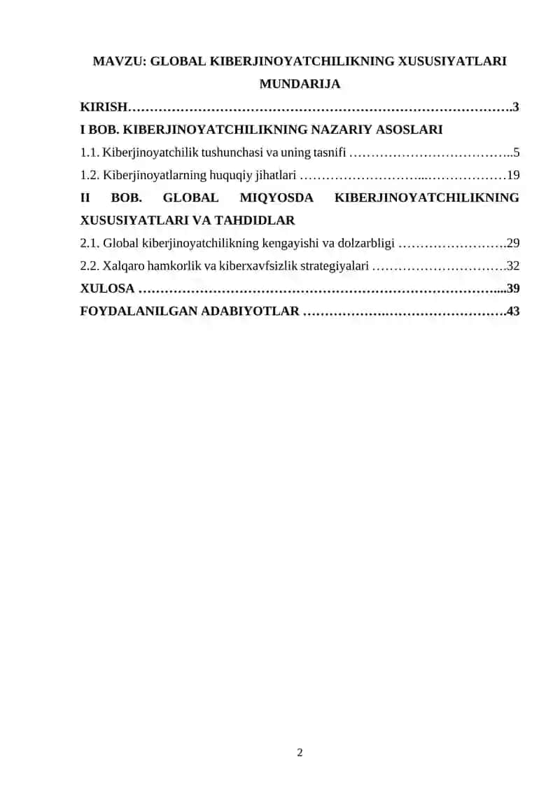 GLOBAL KIBERJINOYATCHILIKNING XUSUSIYATLARI 2