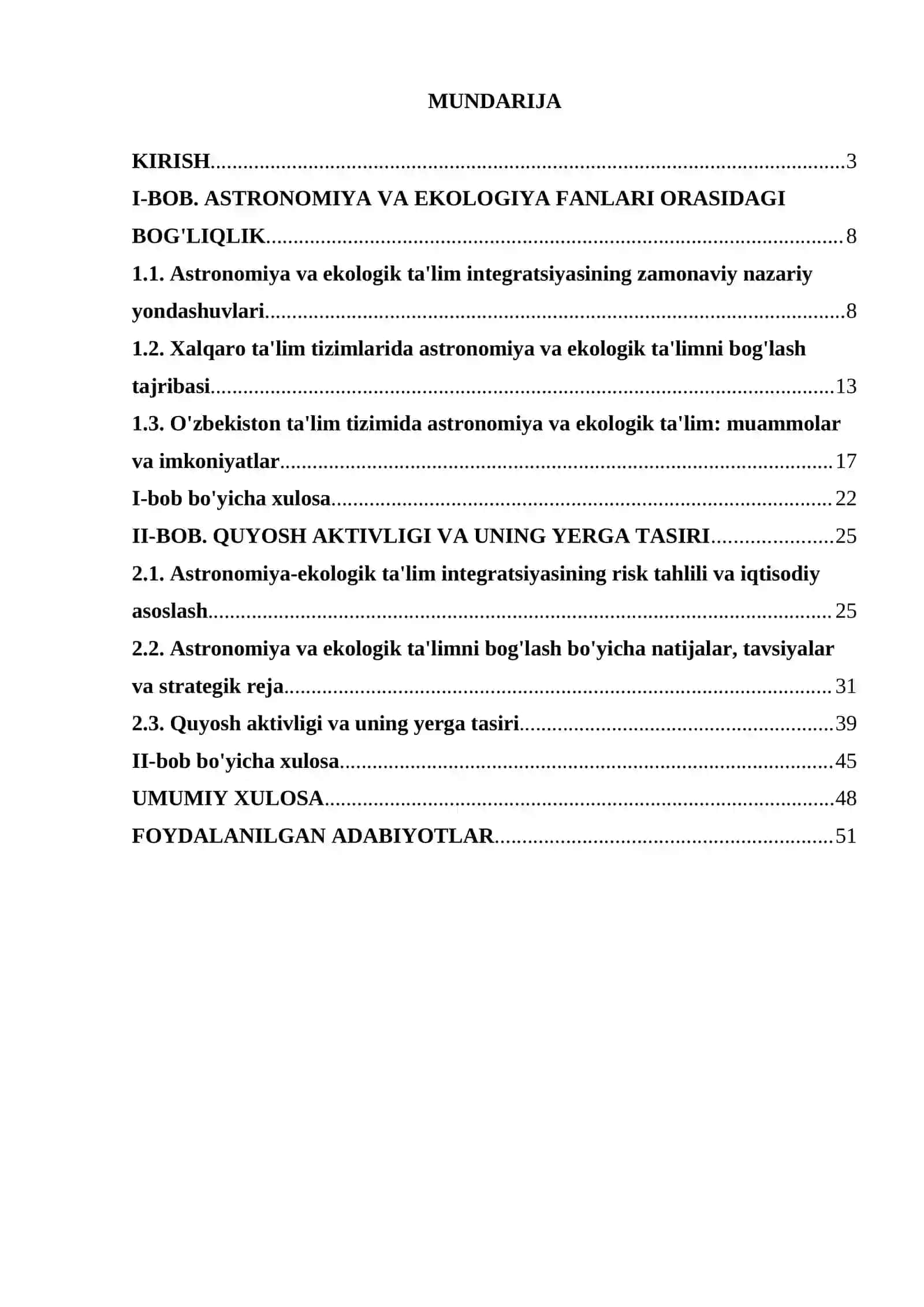ASTRONOMIYA O‘QITISHDA EKALOGIK TARBIYA 2