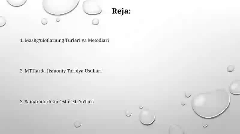 MTTlarda jismoniy tarbiya berish usullari 2