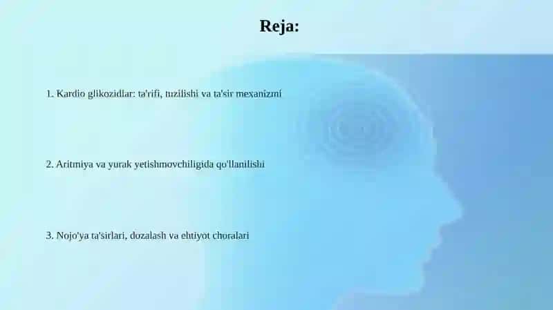 Yurak glikozidlari 2