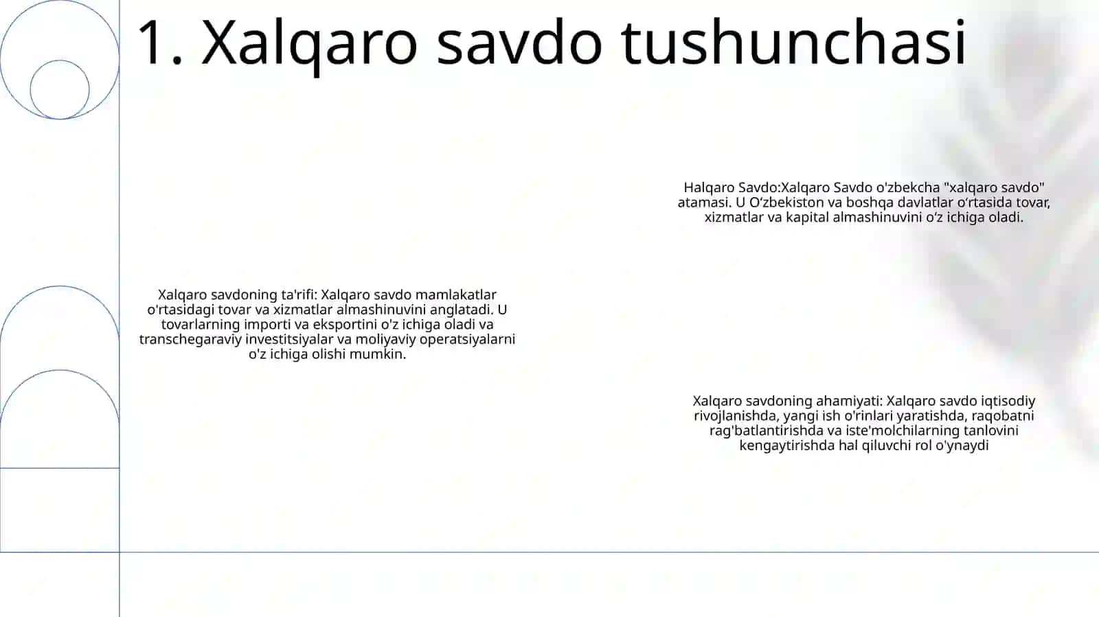 Halqaro Savdo 2
