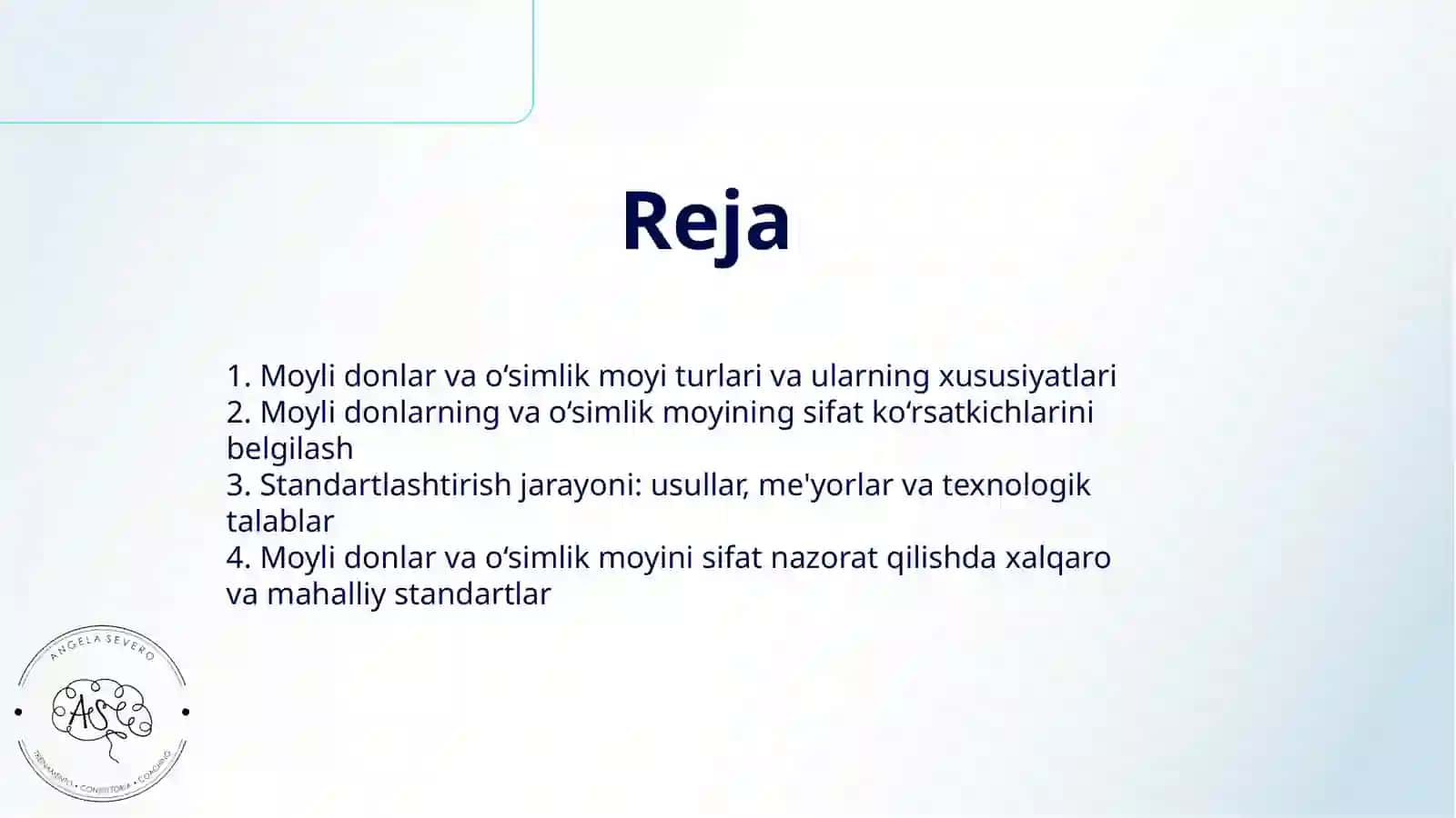 MOYLI DONLAR VA O‘SIMLIK MOYINI STANDARTLASHTIRISH 2