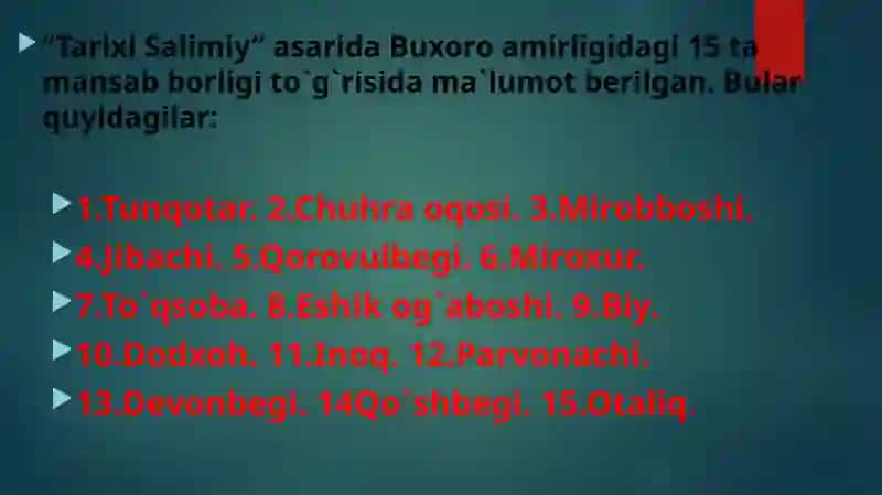Buxoro amirligi 2