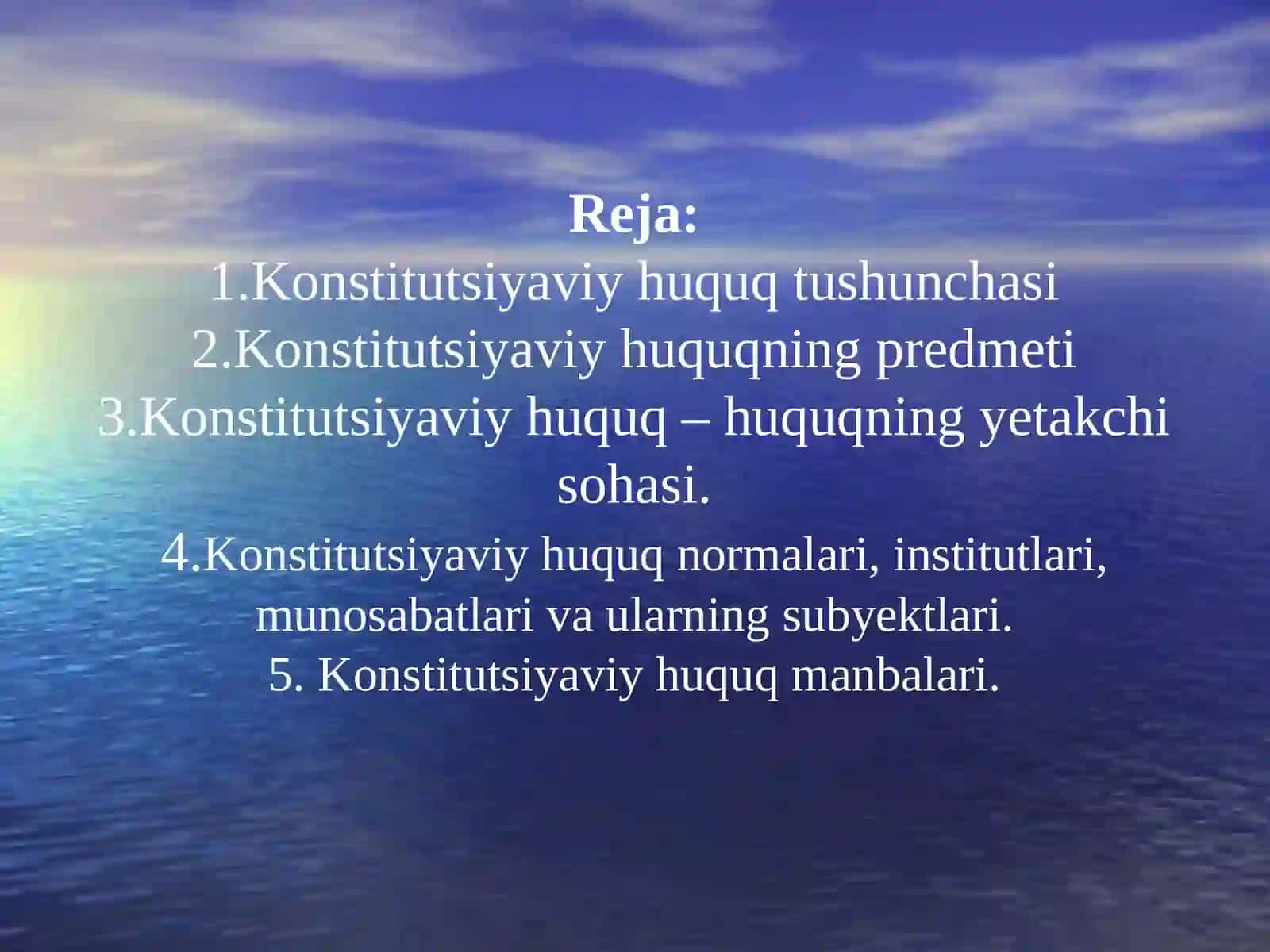 O'zbekiston Respublikasi Konstitutsiyaviy huquq tushunchasi 2