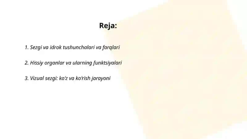 Sezgi va idrok 2