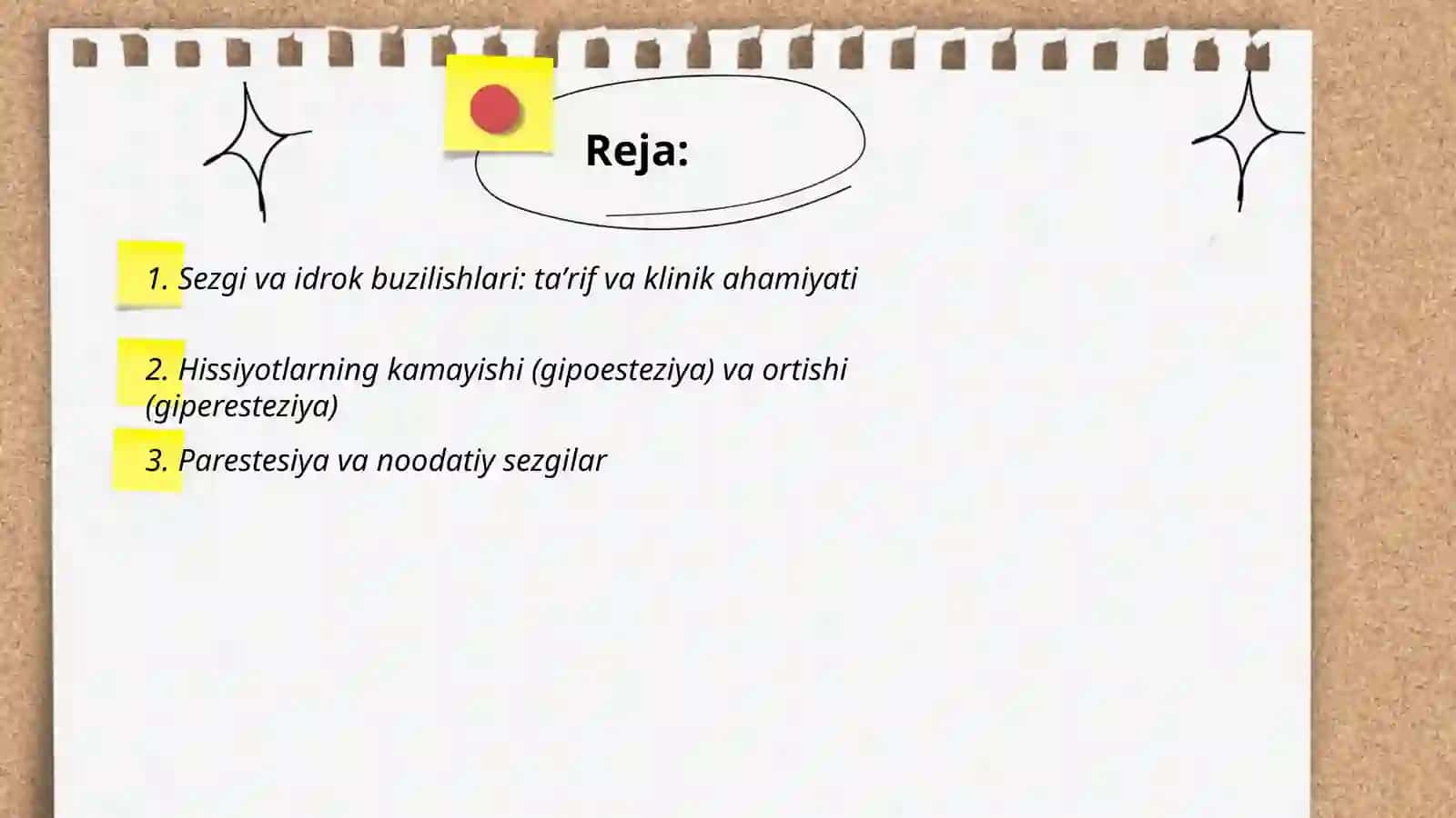 Sezgi va idrok buzilishlari 2