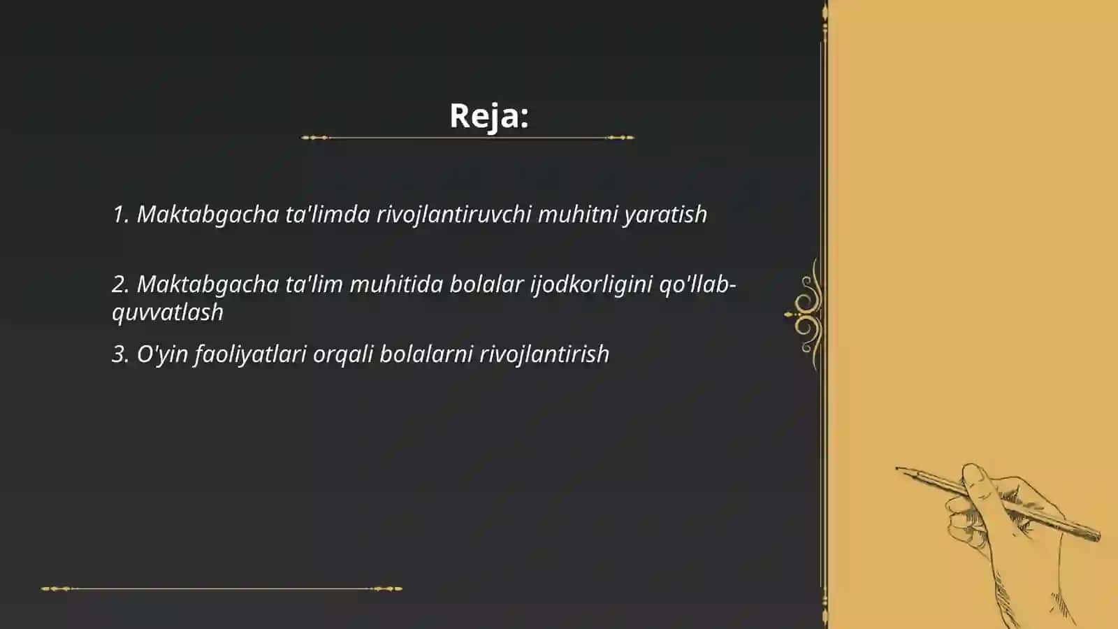 Maktabgacha ta'limda rivojlantiruvchi muhitni yaratish 2