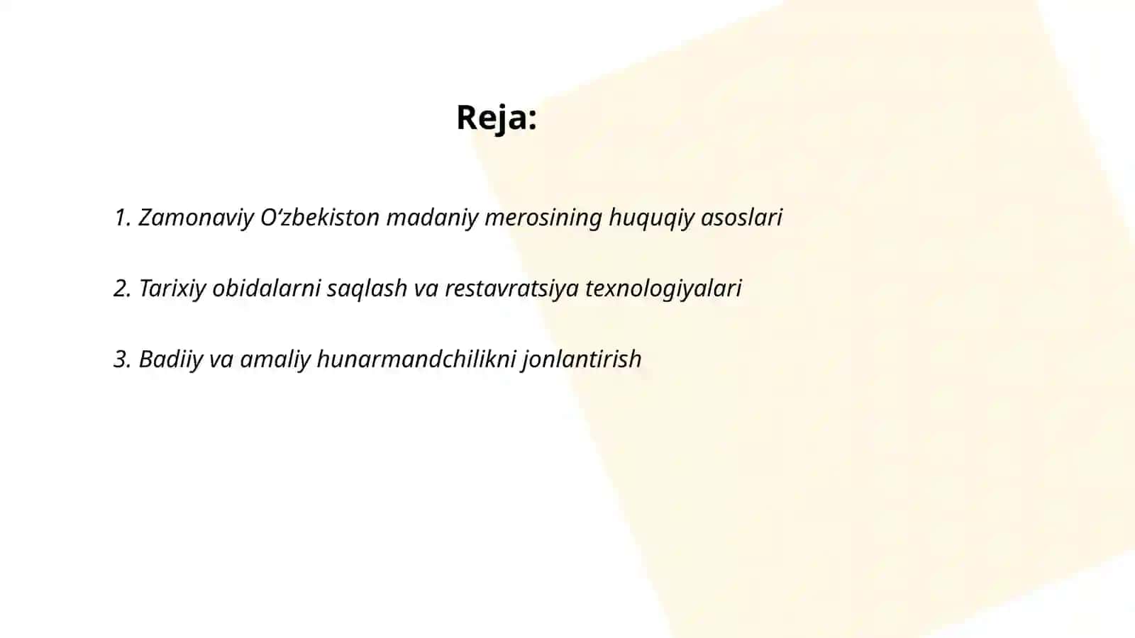 Zamonaviy Oʻzbekiston madaniy merosi 2