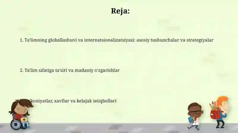 Ta’limning xalqarolashuvi va globallashuvi 2