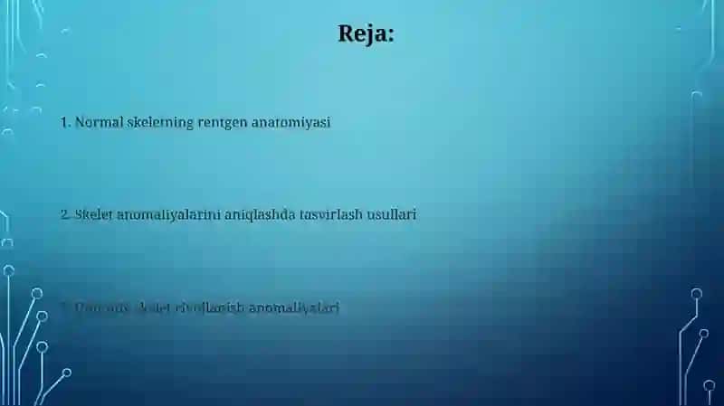 Skelet suyaklarining rentgenanatomiyasi 2