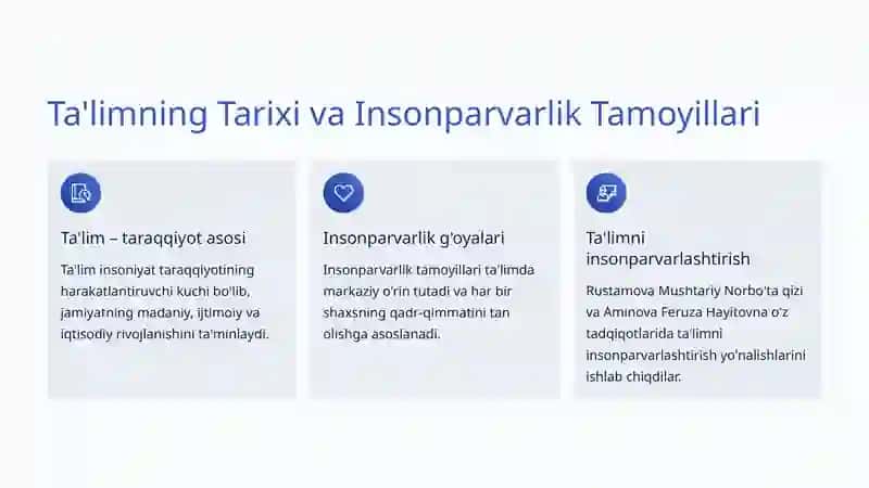 Umr Bo'yi Ta'lim Konsepsiyasi: Bilim va Rivojlanish Yo'lida 2