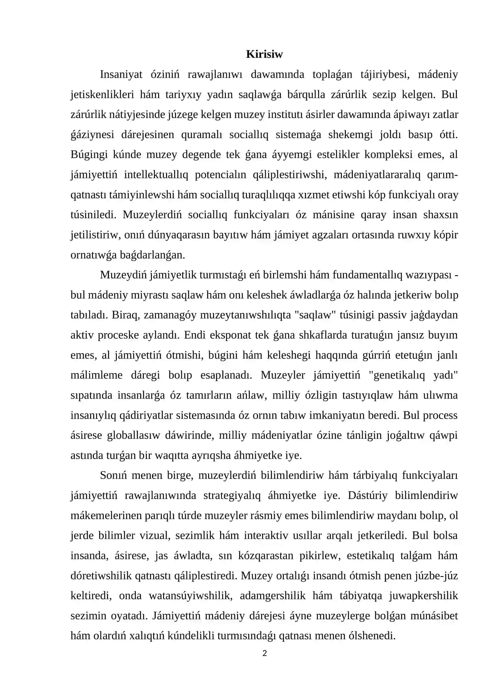 Muzeylerdiń tiykarǵı sociallıq funkciyalari 2