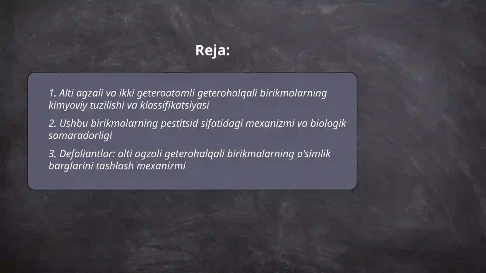 Alti agzali hám eki getero atomli geterohalqali birikpeler Pestitsidlerdi 2