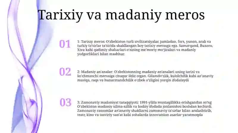 Mustaqillik Yillarida Ozbekistondagi Madaniy Va Manaviy Tarqaqqiyoti 2