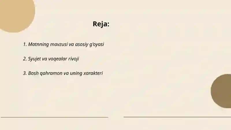 13-Mustaqil ta’lim Hikoya matni tahlili 2