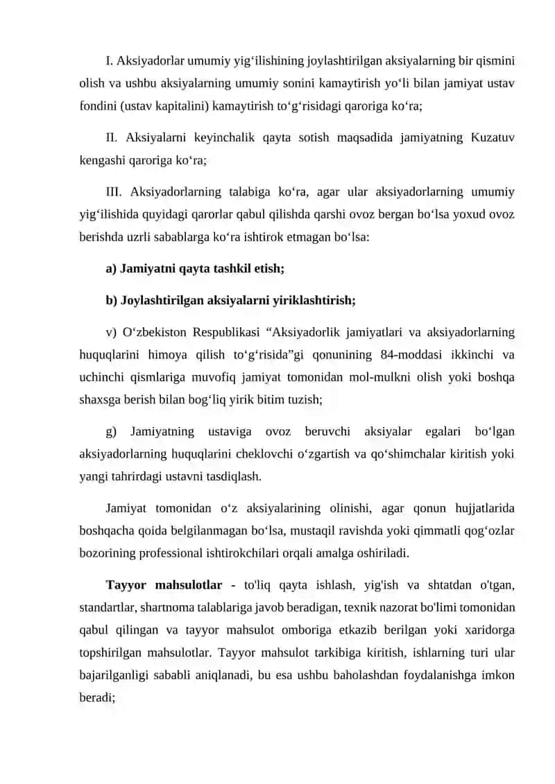 Hisobot ko’rsatkichlariga qo’yiladigan talablar 2