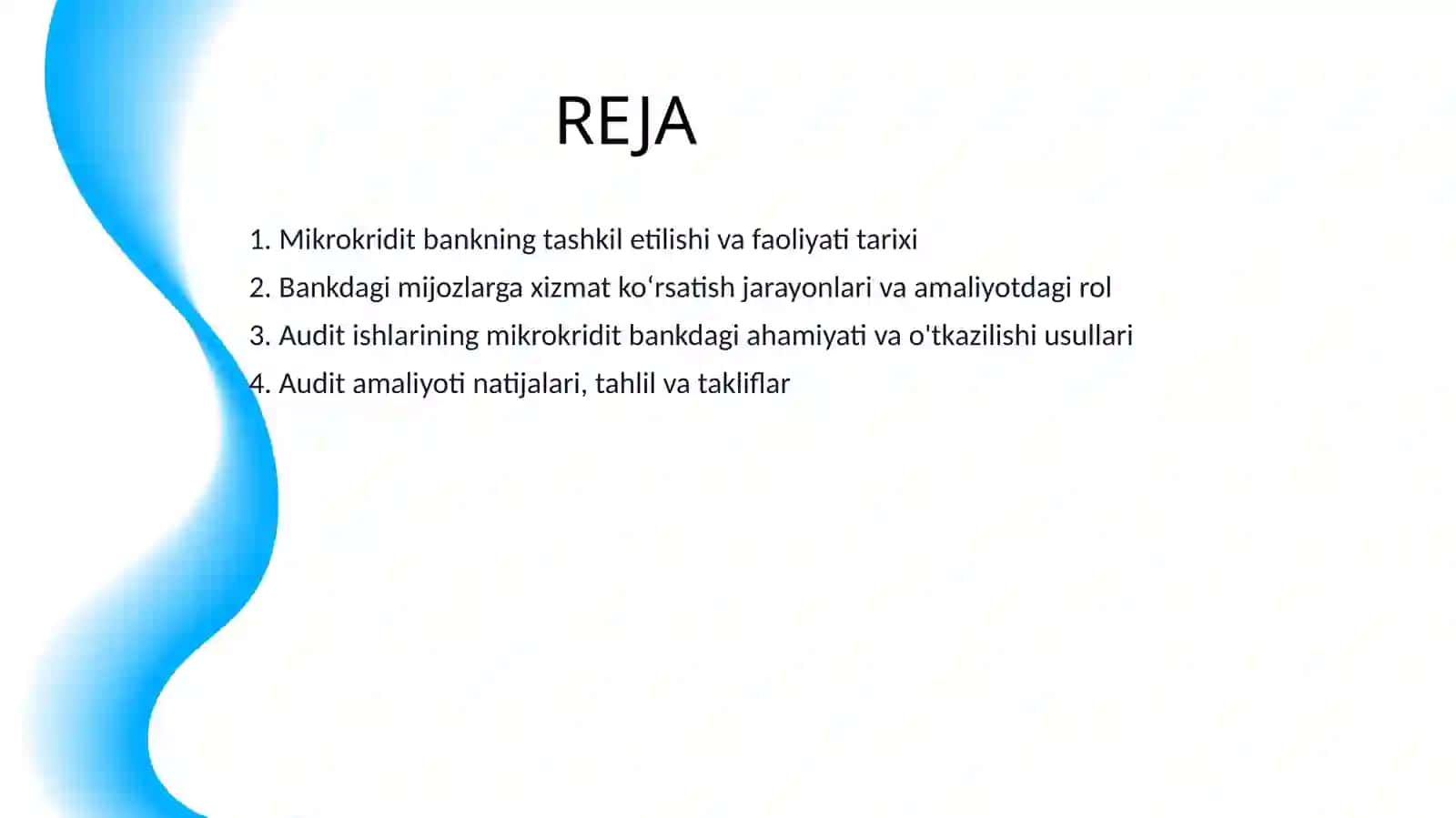AUDIT ISHLARI BOYICHA AMALYOTI 2