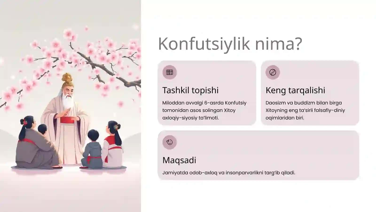 Konfutsiylikdinining asosiy gʻoyalari 2