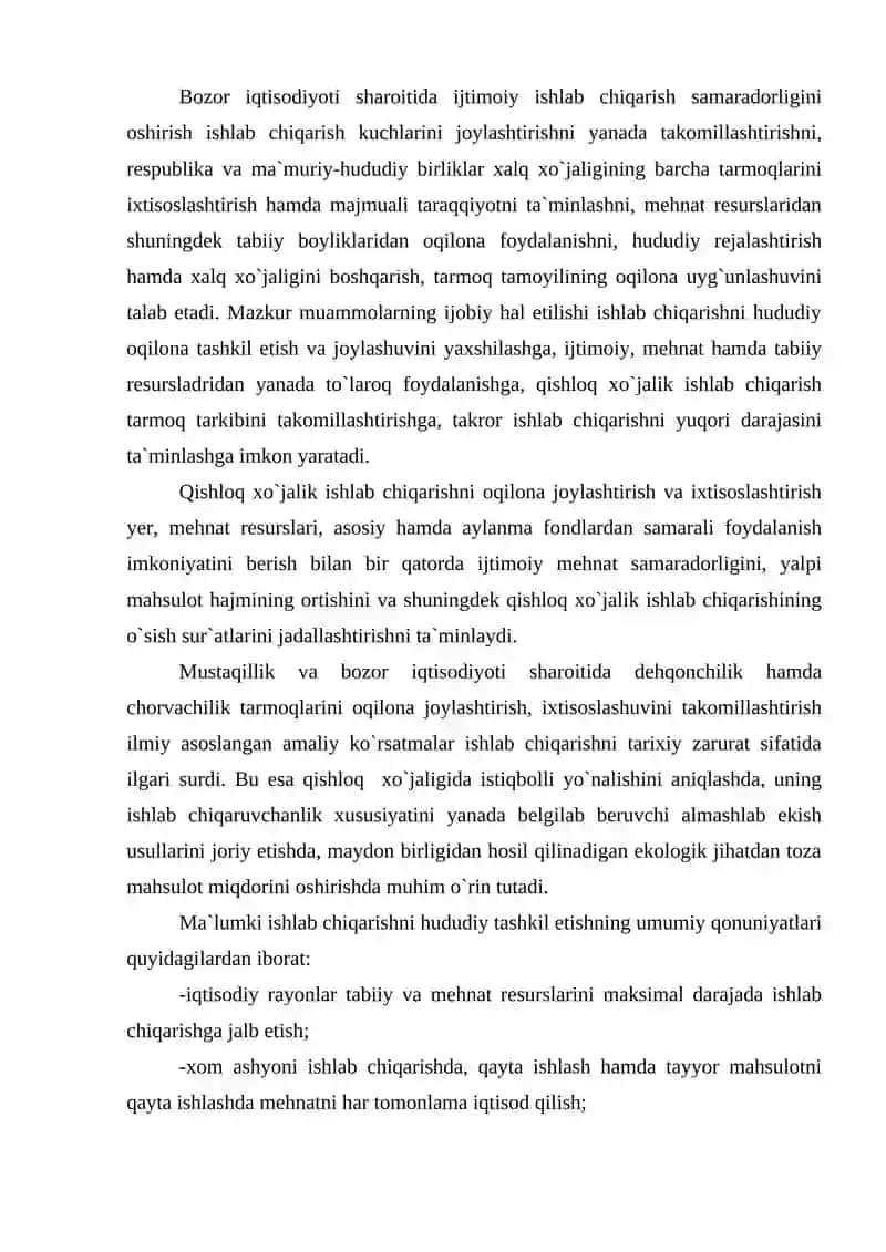 Qishloq xo'jaligi asoslari 2