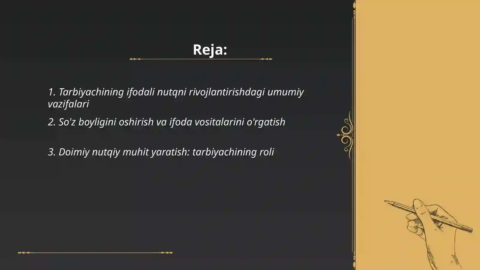 Tarbiyachining bolalarning ifodali ifodali nutqini shakllantirishdagi vazifalari 2