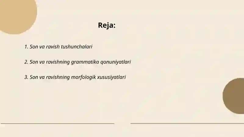 Son va ravish haqidagi nazariy qarashlar tahlili 2