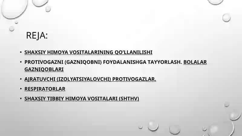 Shaxsiy himoya vositalari.Maxsus himoya vositalari. 2