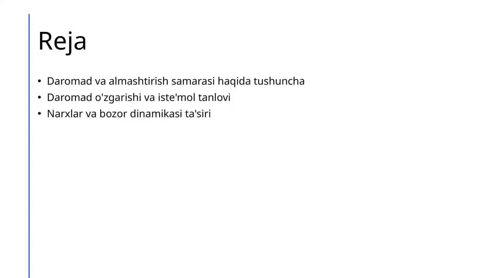 Daromad samarasi va almashtirish samarasi 2