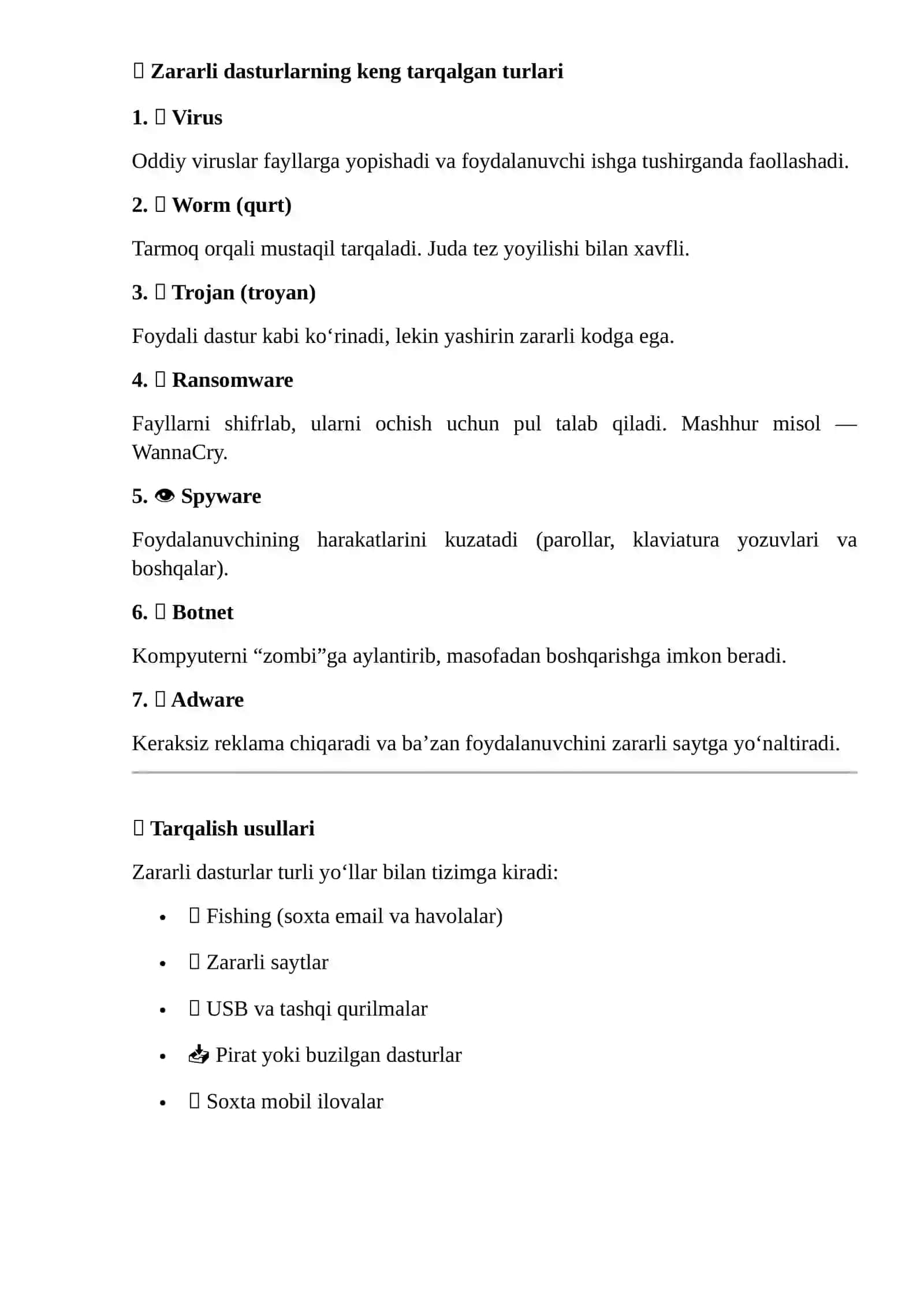 15-Mavzu. Kompyuter viruslari va zararli dasturlar haqida tushuncha 2