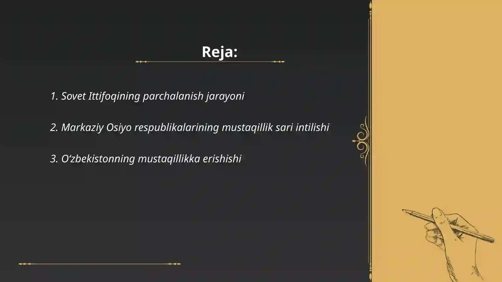 1989-1991 yıllarda amalga oshirilgan ózgarishlar ularning mohiyati 2