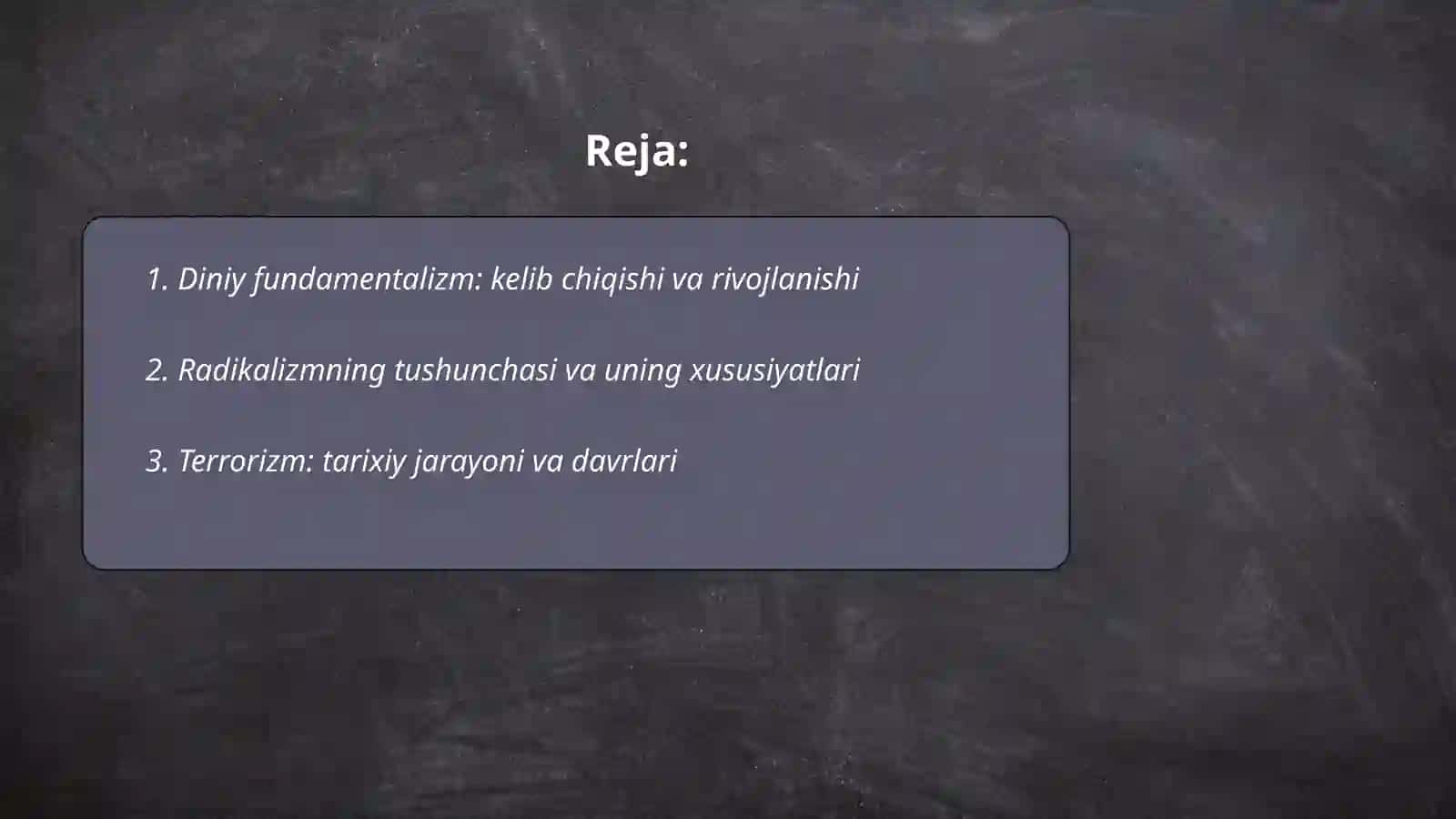 Diniy Fundamentalizm, Radikalizm va Terrorizmning Tarixi va Yo’nalishlari 2