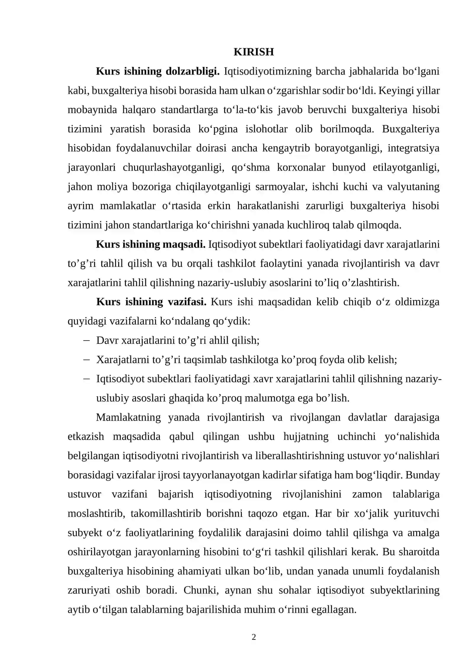IQTISODIYOT SUBEKTLARI FAOLIYATIDAGI DAVR XARAJATLARINI TAHLIL QILISHNING NAZARIY-USLUBIY ASOSLARI 2