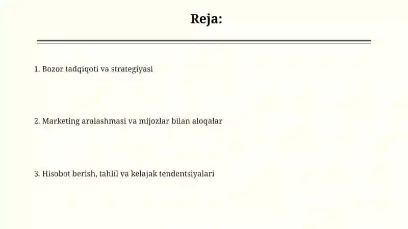 Sug’urta kompaniyasida marketingni tashkil etish 2