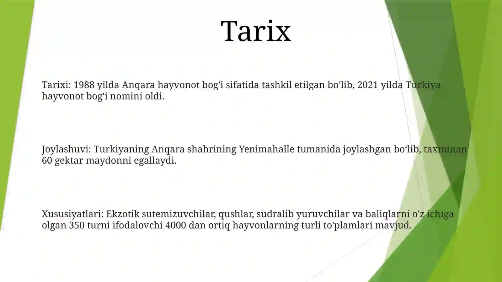 Turkiya Hayvonot BogʻI 2