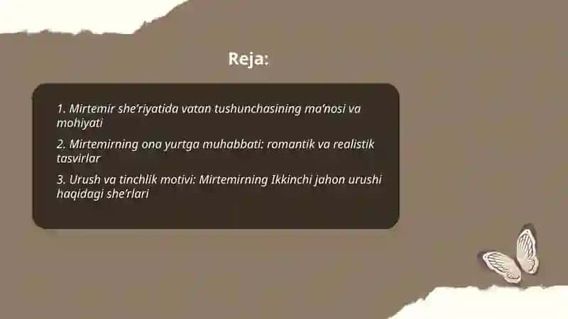 Mirtemir she'riyatida vatanparvarlik motivi 2