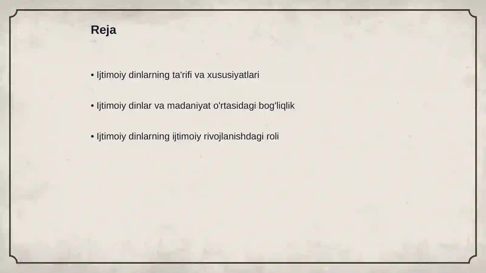 Ijtimoiy dinlar va ularning mohiyati 2