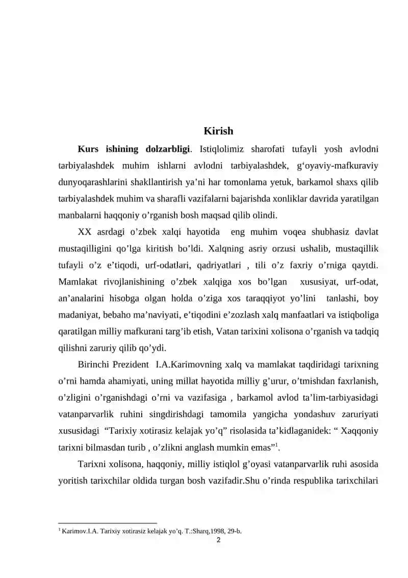 CHOR ROSSIYASINING O'RTA OSIYO XONLIKLARINI BOSIB OLINISHIGA OID TADQIQOTLAR 2