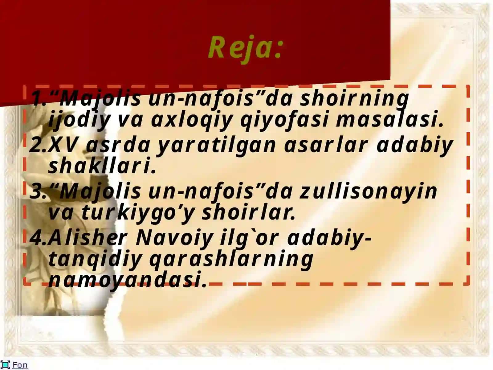 "Majolis un-nafois" Asari 2