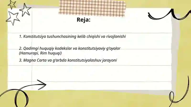 Konstitutsiyaning paydo boʻlish tarixi 2