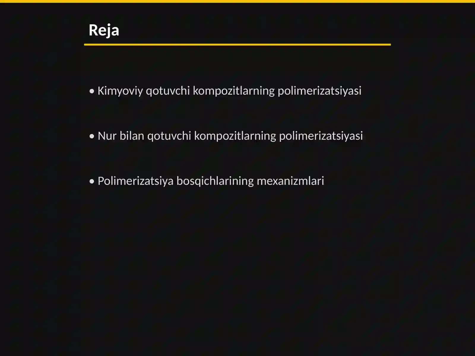 Kimyoviy va nur bilan qotuvchi kompozitlarning polimerizatsiya bosqichining õziga xos tomonlari 2