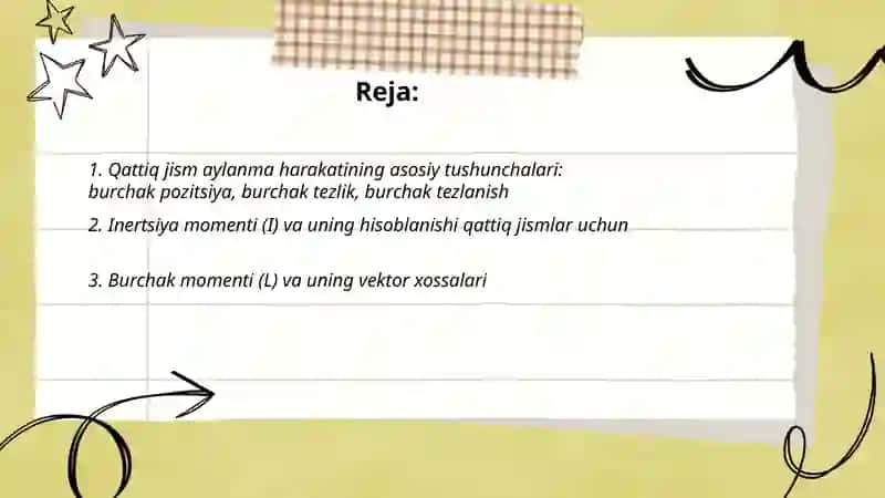 Qattiq jism aylanma harakat dinamikasining asosiy qonuni. Giroskoplar mavzusiga doir taqdimot tayyorlash 2