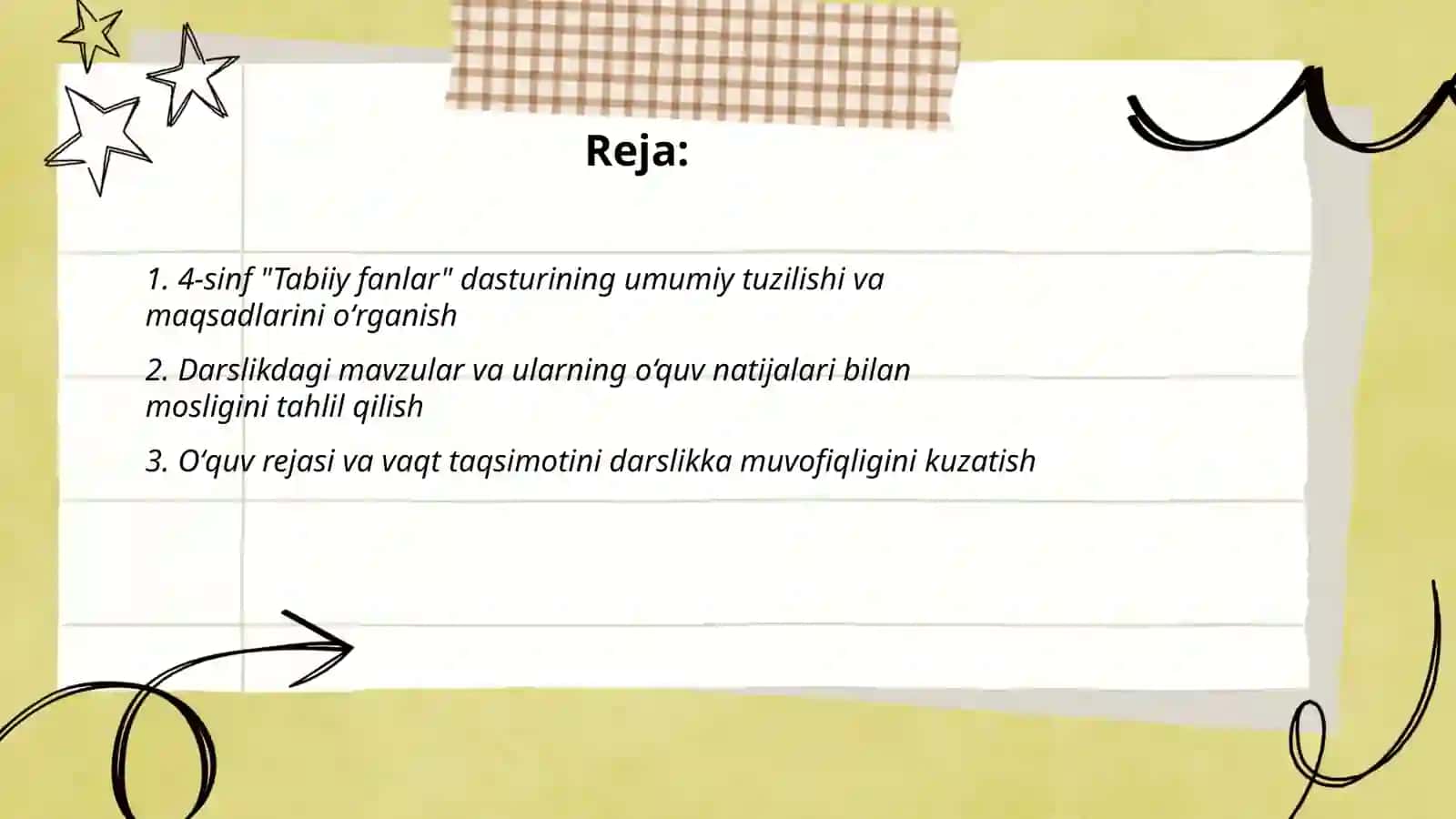 4-sinf "Tabiiy fanlar" dasturi va darsligini oʻrganish 2