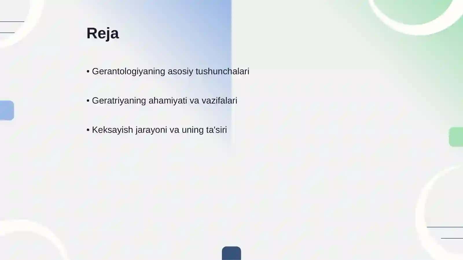 Gerantologiya. Geratriya 2