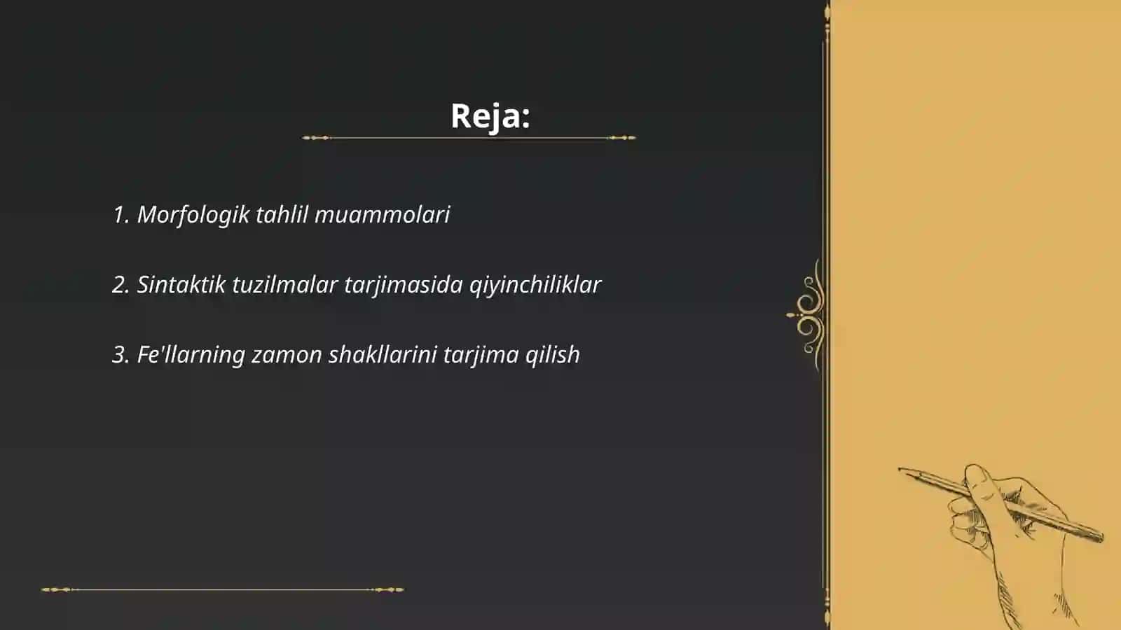 Tarjimaning grammatik muammolari 2