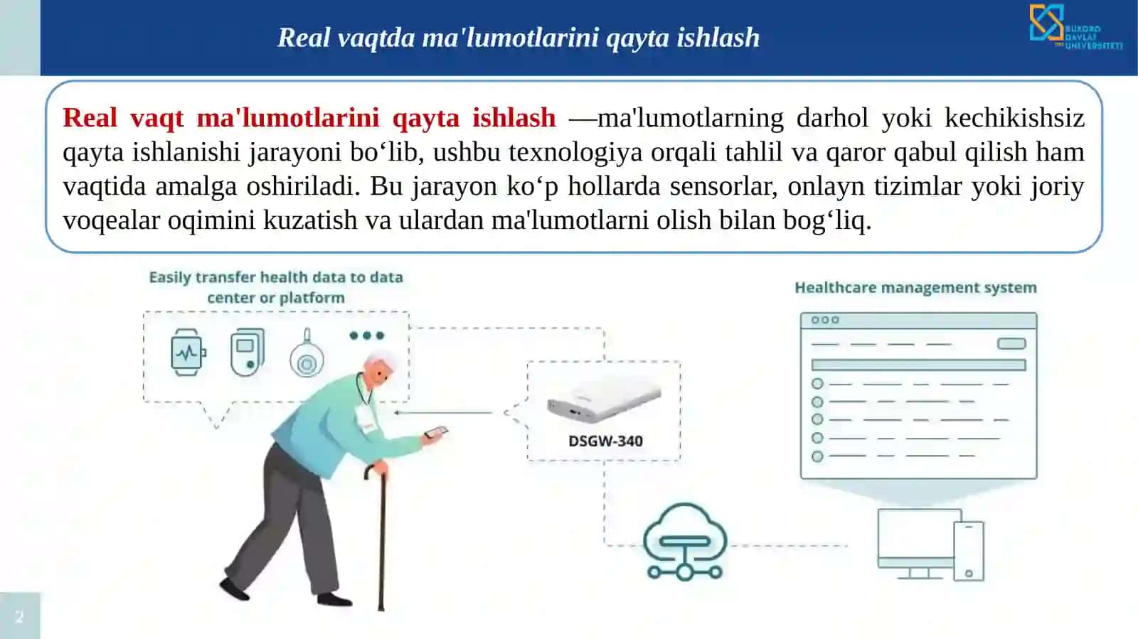 Real vaqtdama'lumotlarini qaytaishlash 2