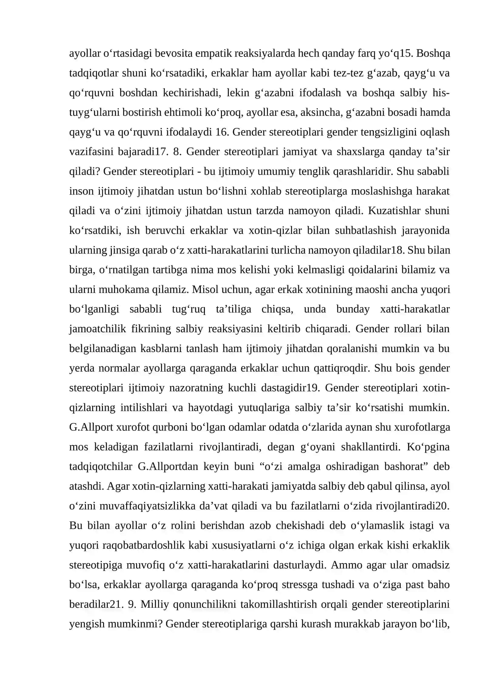 Gender stereotiplari nima 2