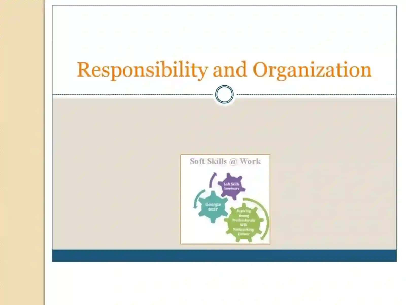 Work organaziation and responsibility 2
