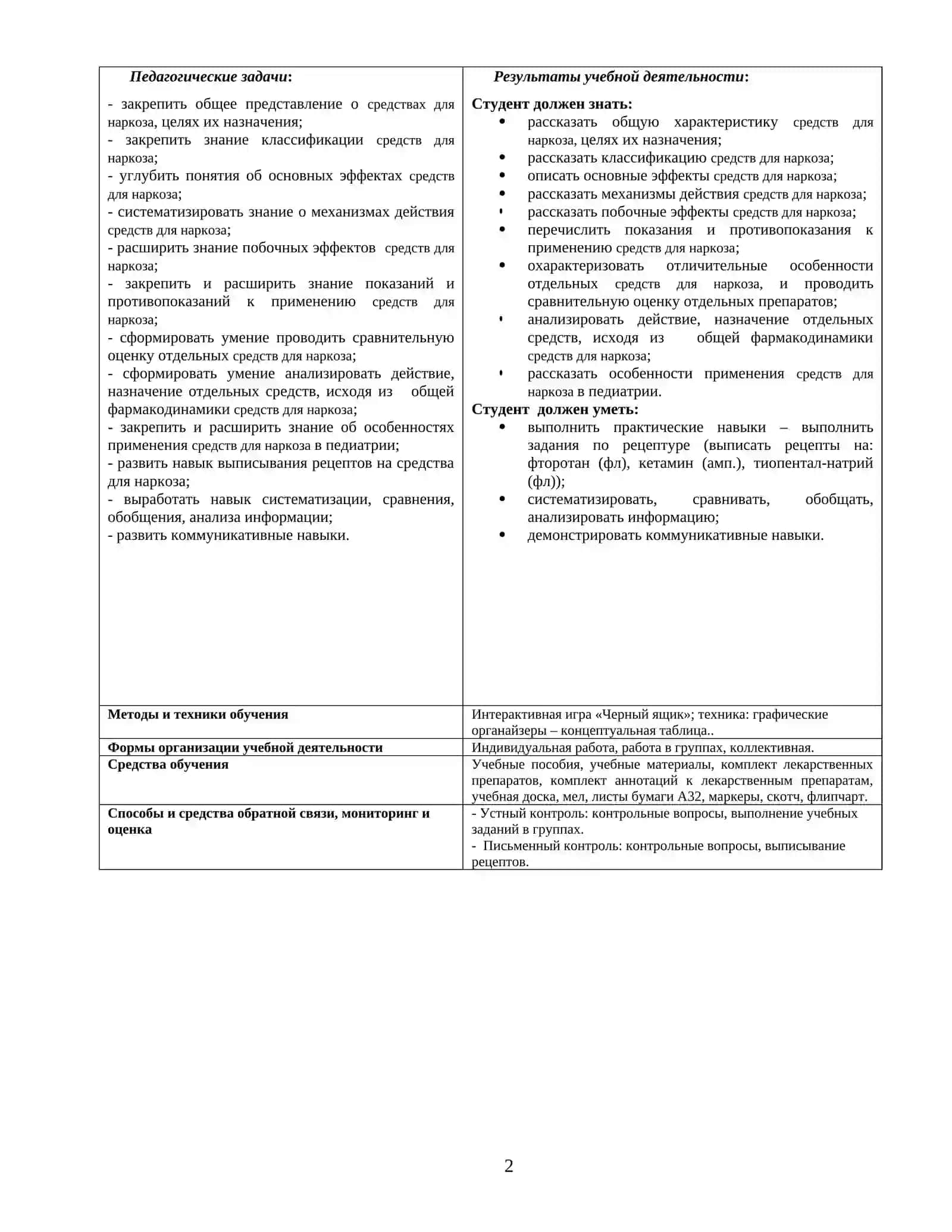 СРЕДСТВА ДЛЯ НАРКОЗА 2