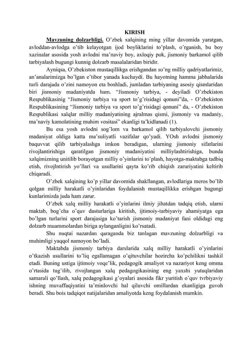 SPORT BAYRAMLARINI TASHKIL QILISH VA O'TKAZISH METODIKASI 2