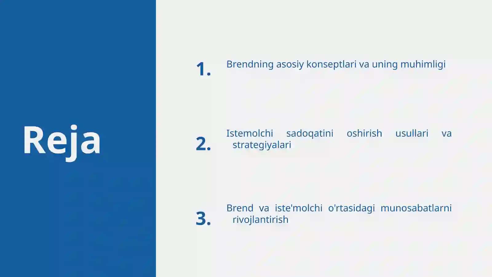 Brend menejmenti va istemolchi sadoqatini shakllantirish 2
